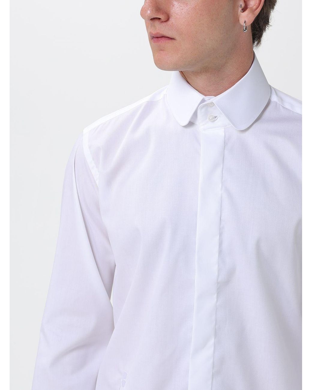 Karl Lagerfeld White Classic Cotton Shirt for men