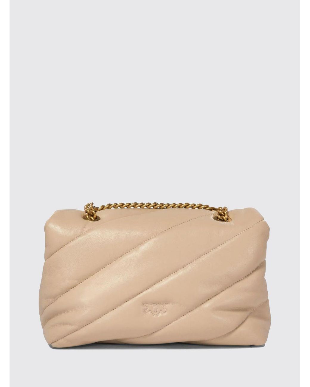 Pinko Natural Classic Love Bag Puff Quilted Nappa Crossbody Bag