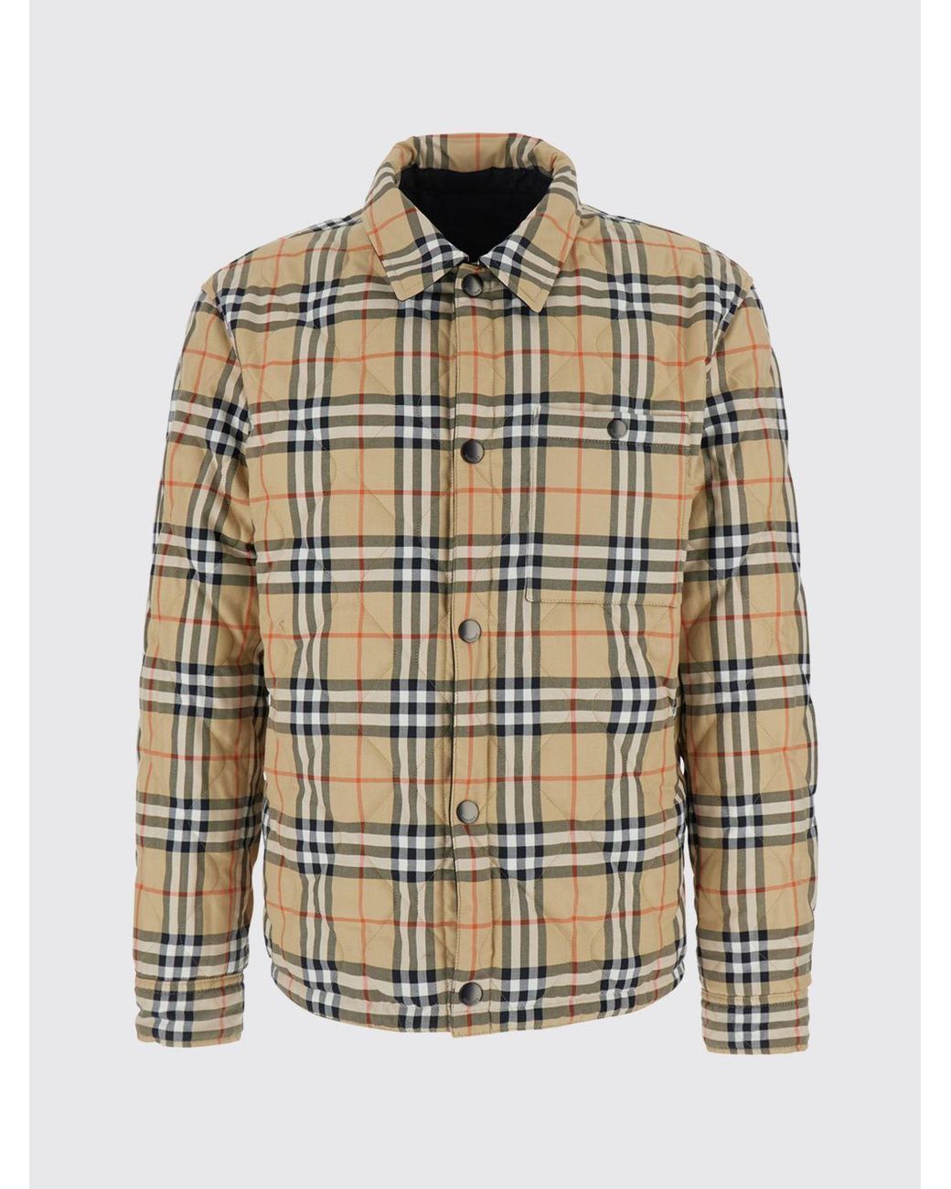 Burberry Blue Reversible Quilted Jacket for men