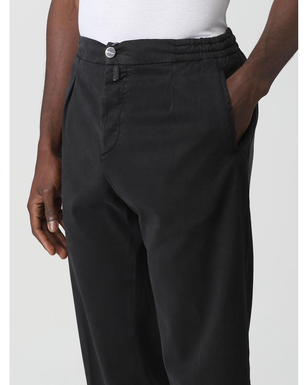 Kiton Black Pants for men