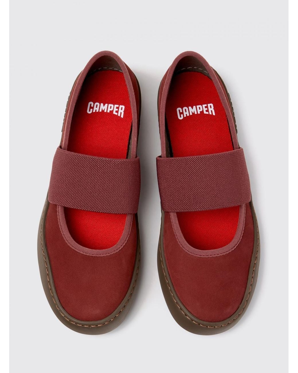 Camper Red Ballet Flat