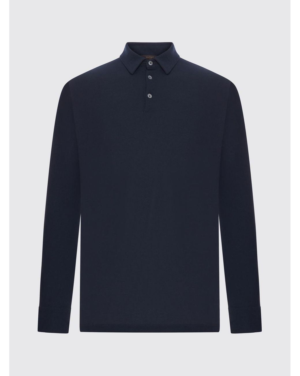 Zanone Blue Cotton Polo Shirt for men