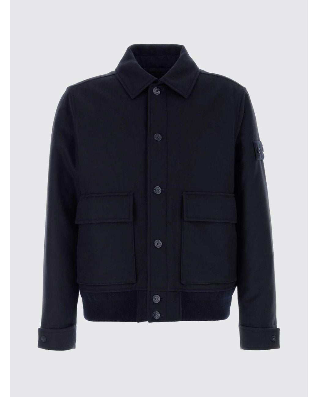 Stone Island Blue Ghost Piece Car Coat for men