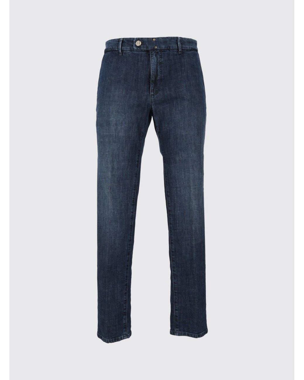 Slowear Blue Slim Fit Five-Pocket Jeans for men