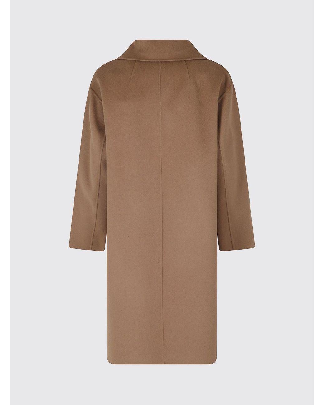 Max Mara Natural Long Double-Breasted Coat