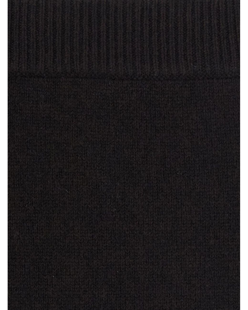 Lisa Yang Black High-Waisted Flared Mini Skirt