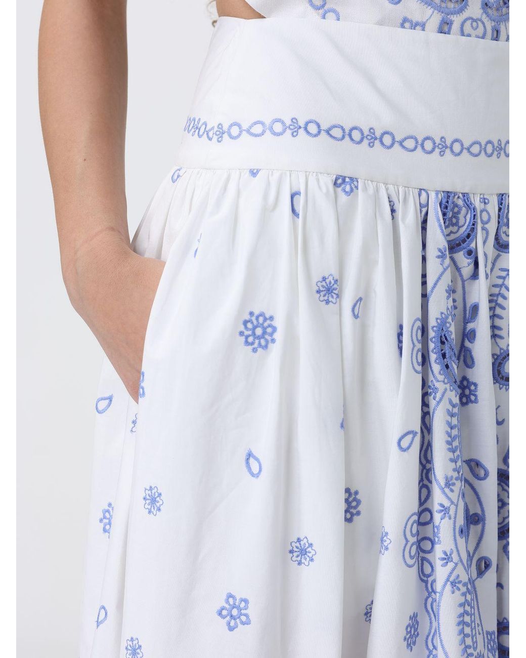 Self-Portrait Blue Skirt