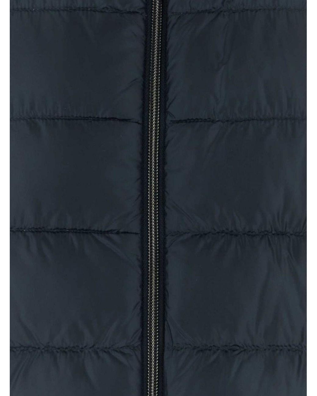 Herno Blue Quilted Nylon Padded Gilet With High Neck And Zip Closure for men