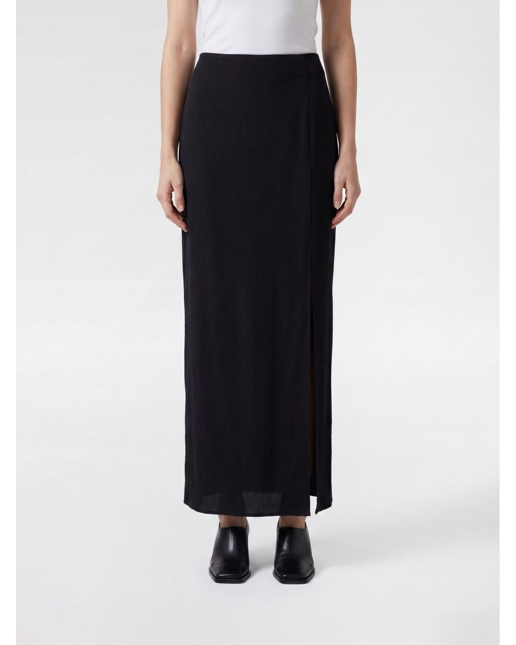 Filippa K Black Long Pencil Skirt