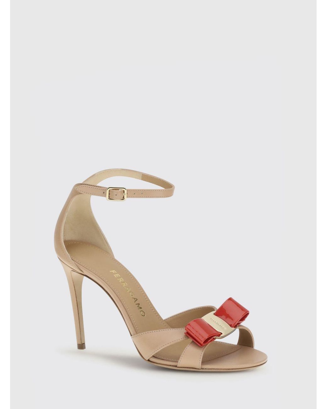 Ferragamo Multicolor Vara Bow Leather Sandals