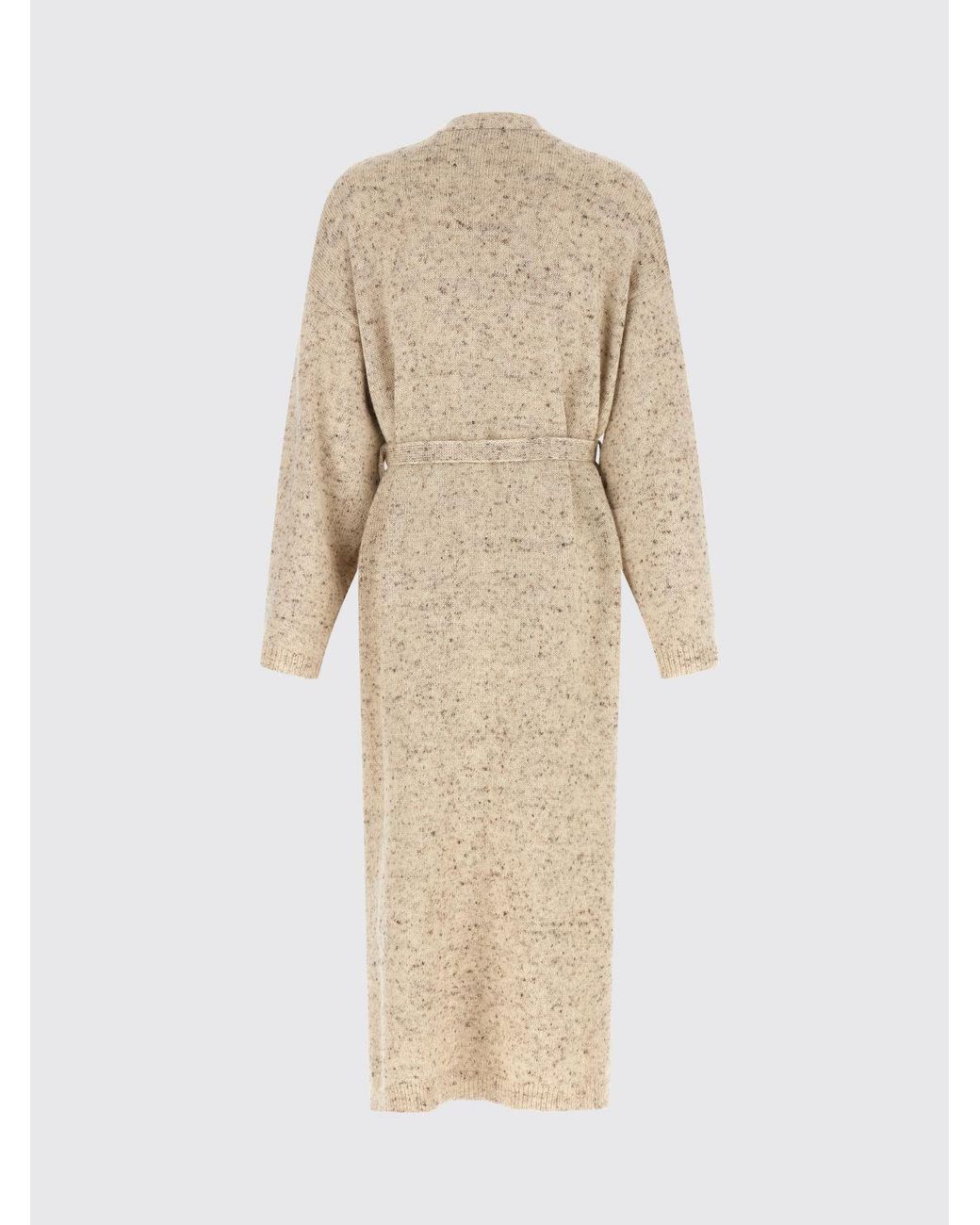 Fabiana Filippi Natural Long Robe-Style Cardigan