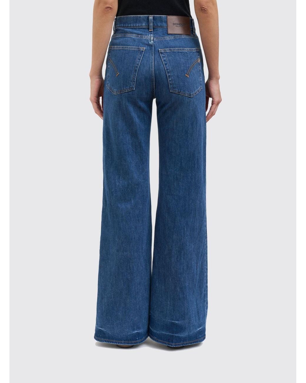 Dondup Blue Wide Leg Jeans