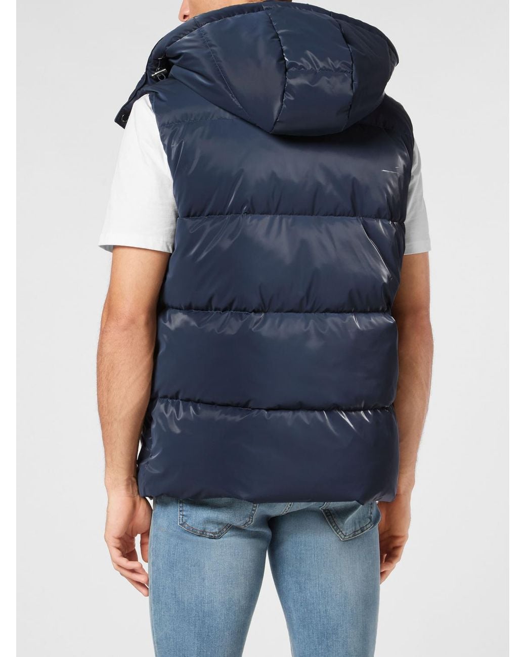 Philipp Plein Blue Padded Gilet for men