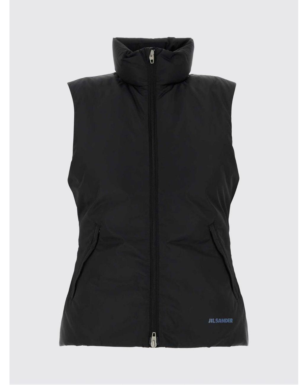 Jil Sander Blue Slim-Fit Padded Technical Nylon Gilet With High Neck