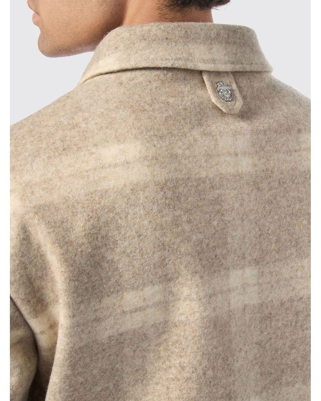 Billionaire Natural Tartan Wool Cloth Jacket for men