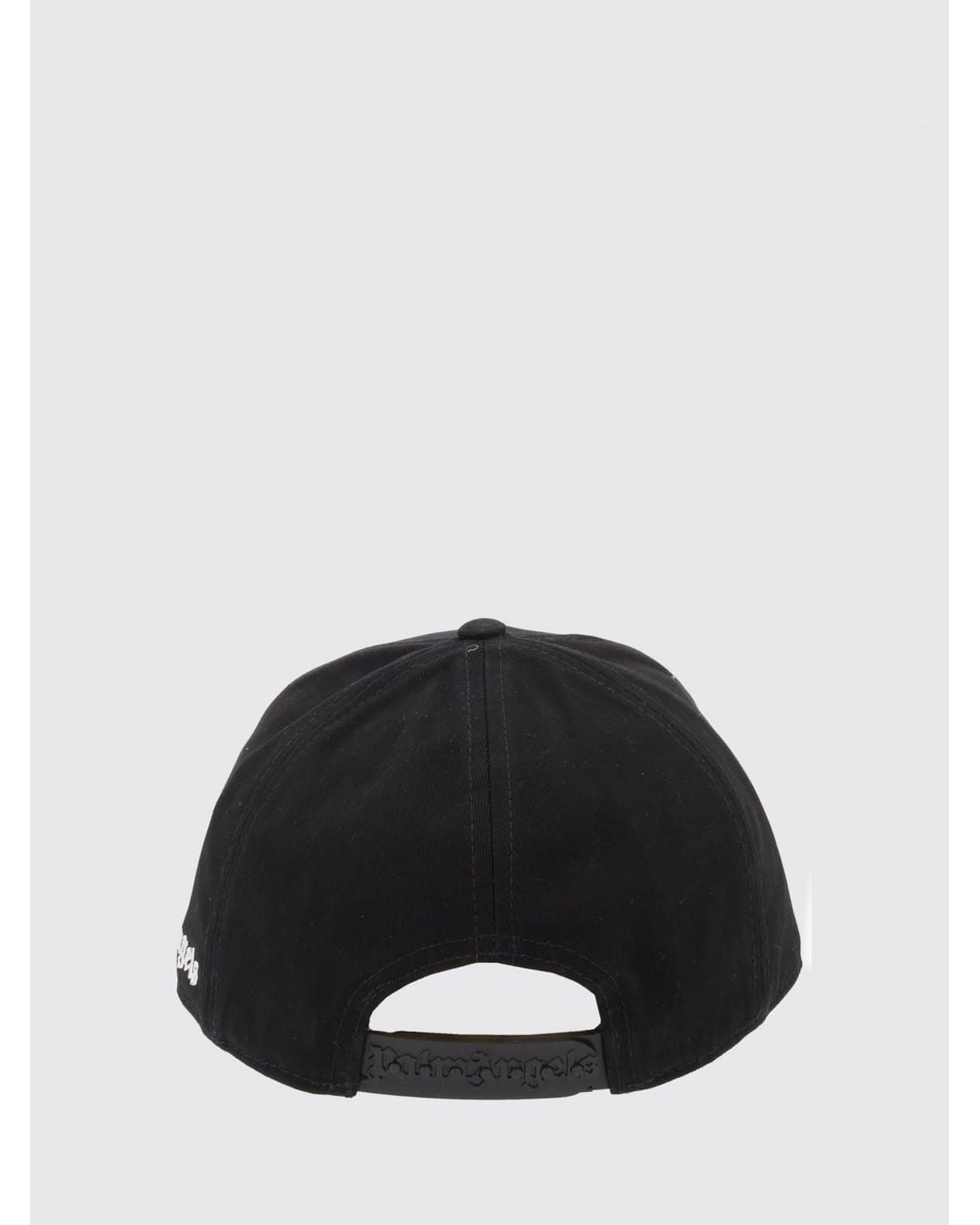 Palm Angels Black Cotton Baseball Cap With Teddy Bear Patch And Logo