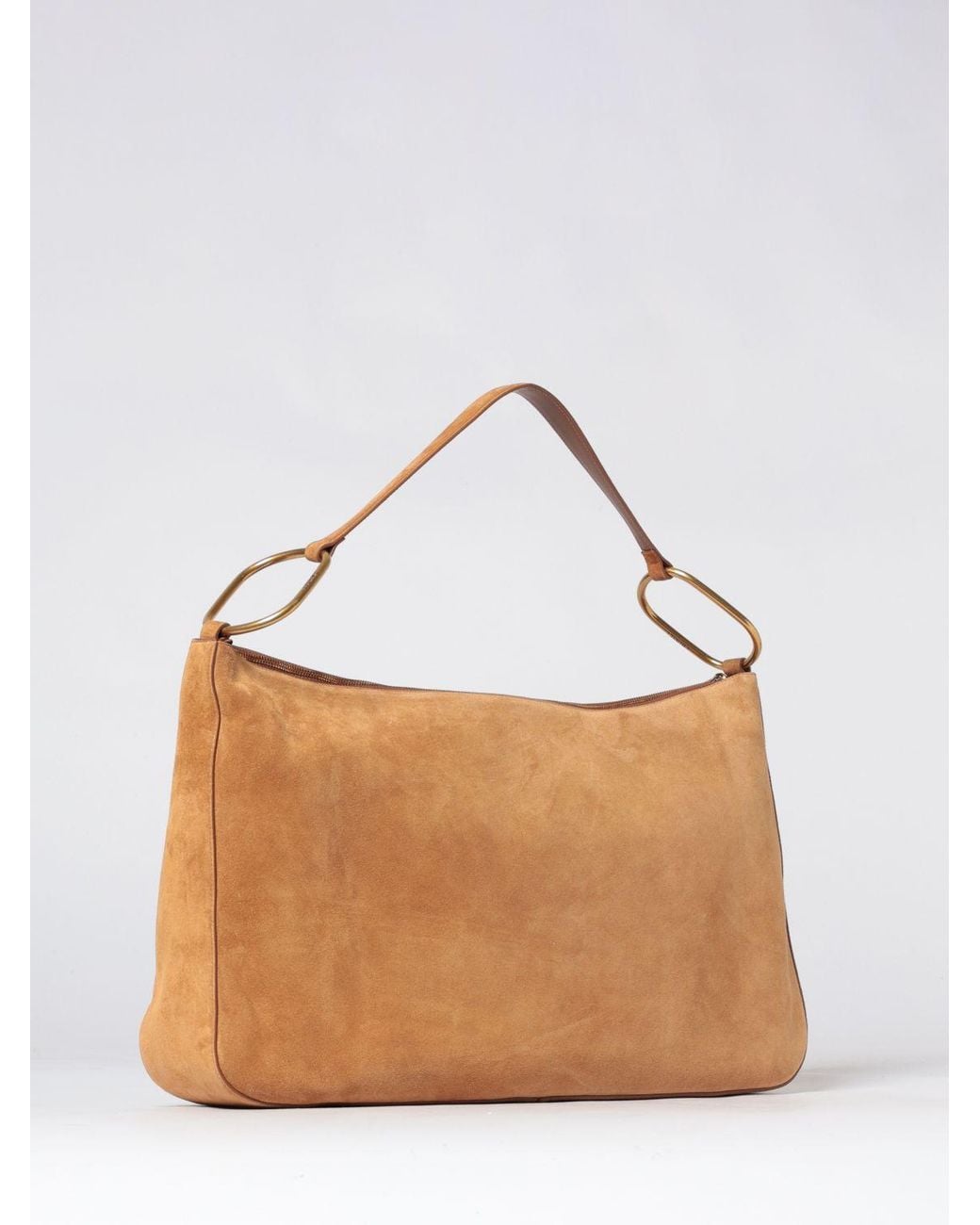 Twinset Brown Liliane Suede Shoulder Bag