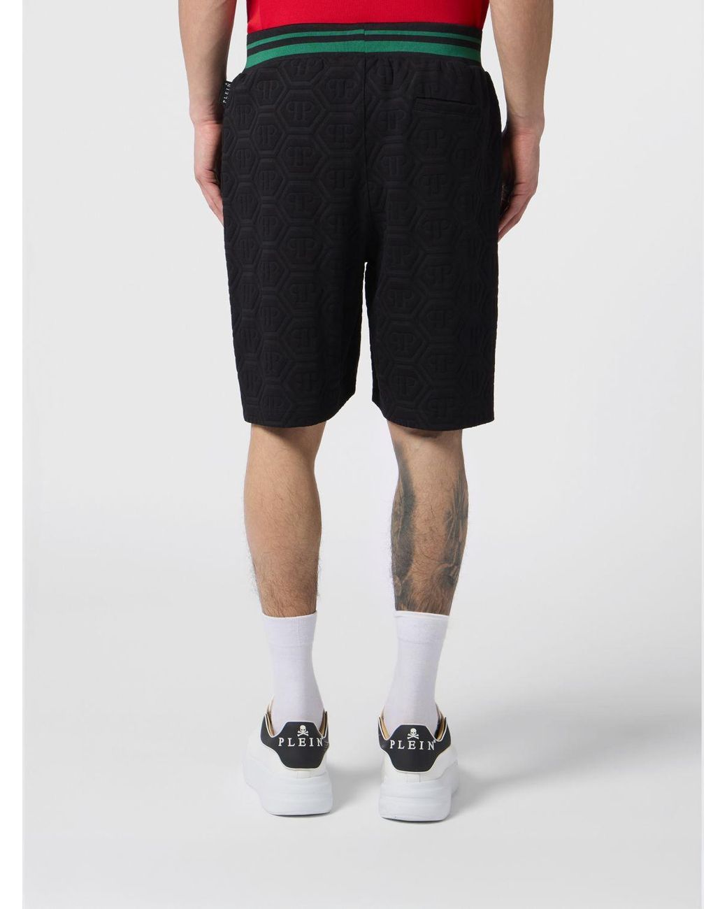 Philipp Plein Black Shorts for men