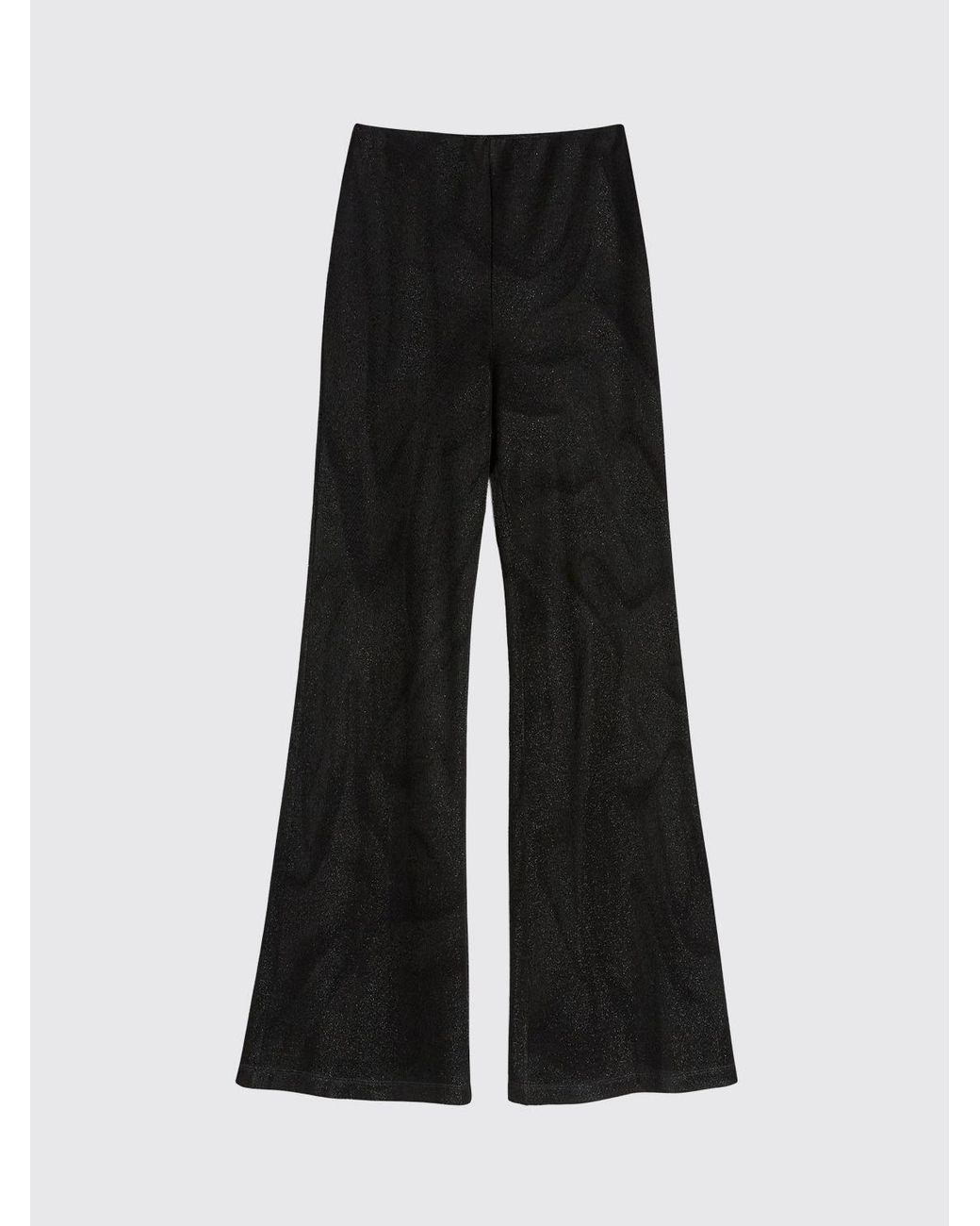MACCAPANI Black Easy Flared Trousers