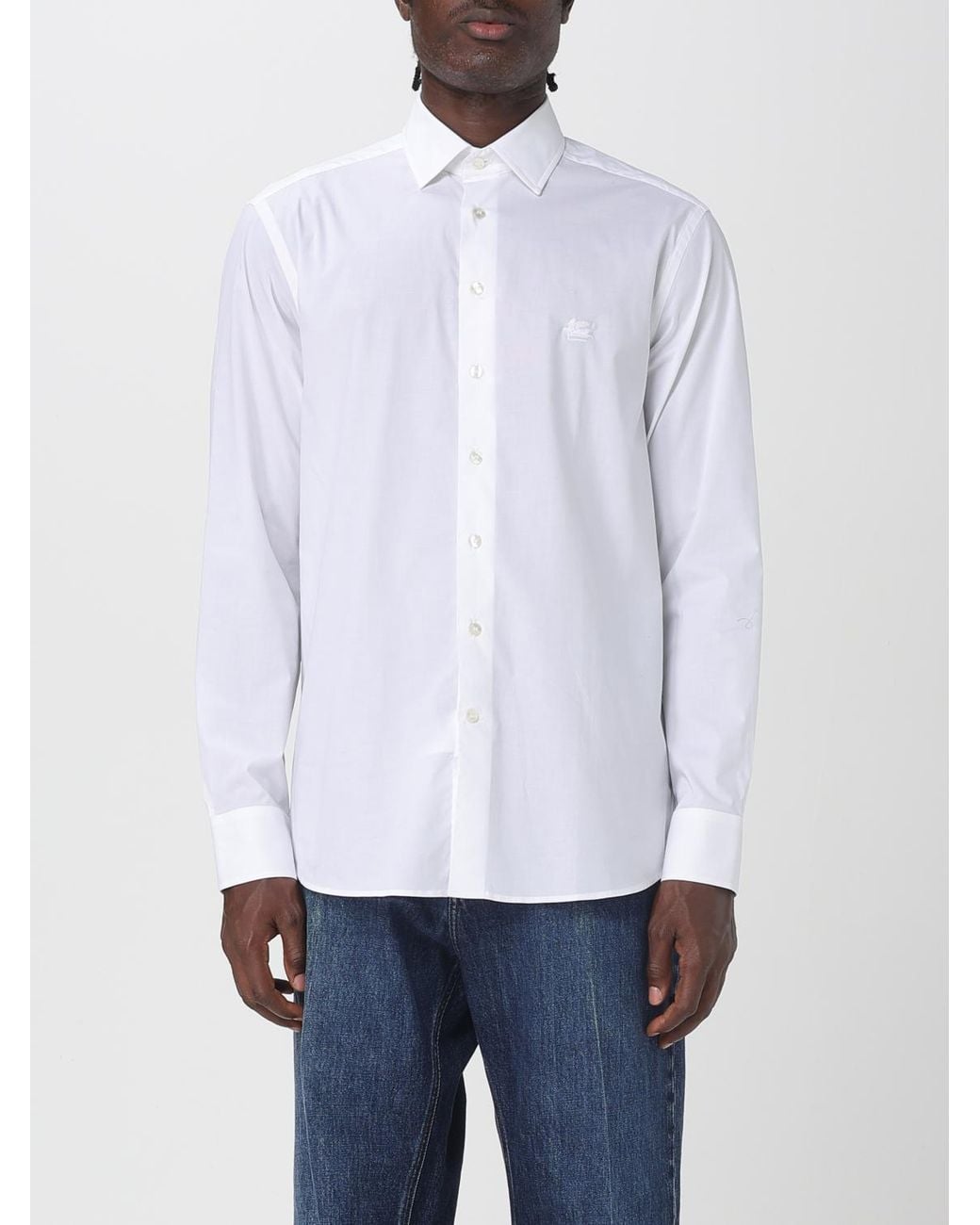 Etro White Classic Cotton Shirt By for men