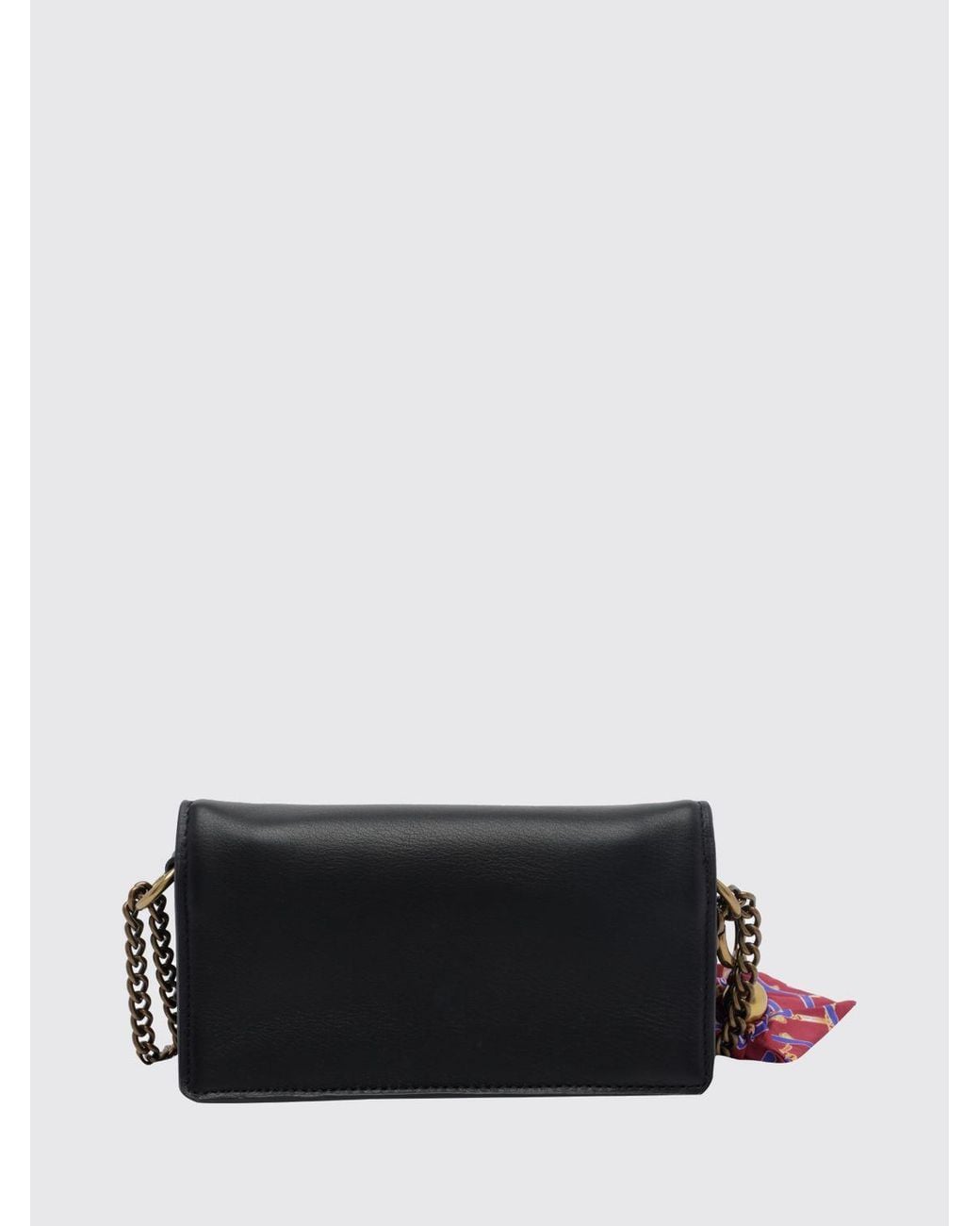 Kurt Geiger White Sloane Rhinestone Logo Leather Mini Crossbody Bag