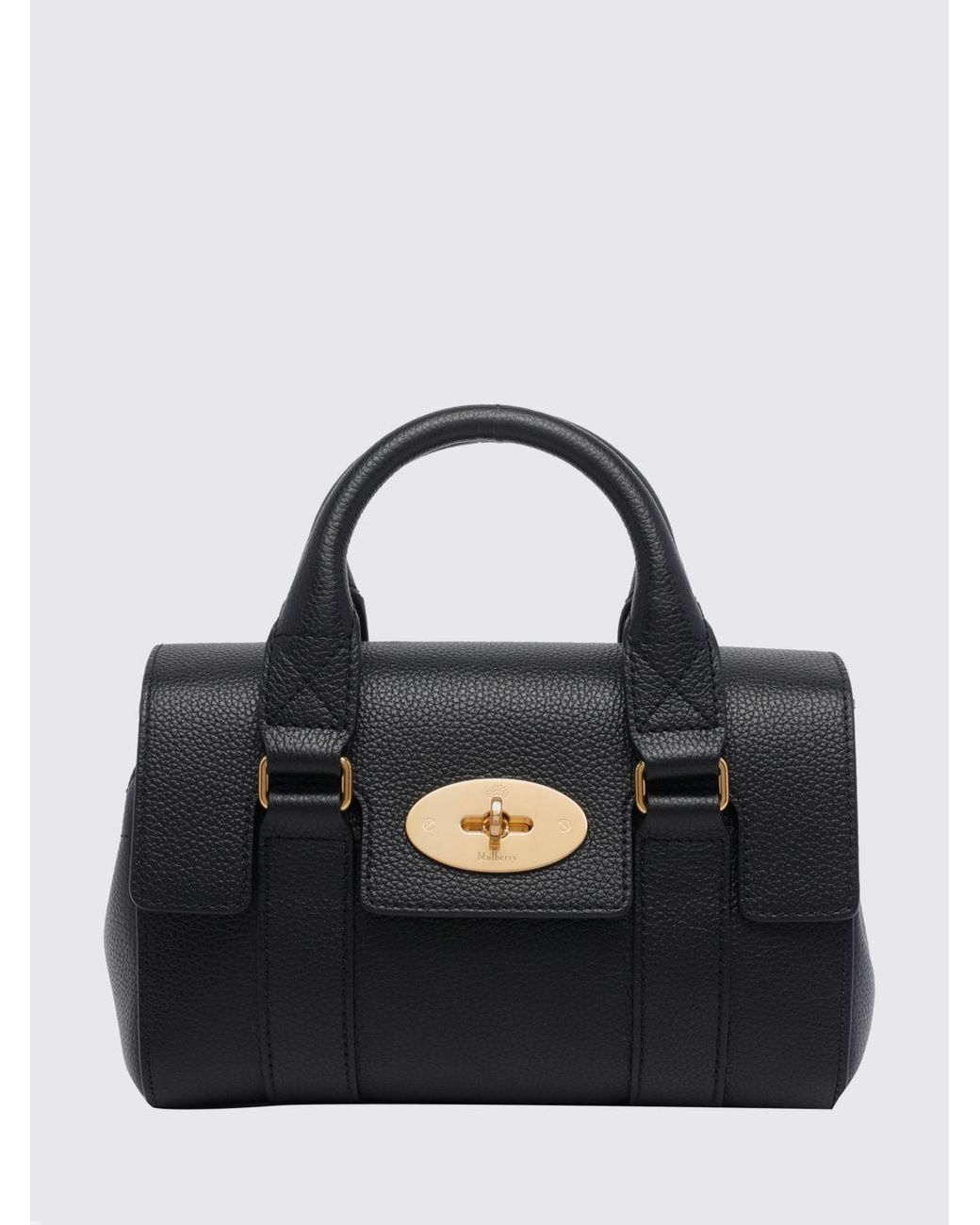 Mulberry Black Mini Bayswater Top Handle Bag