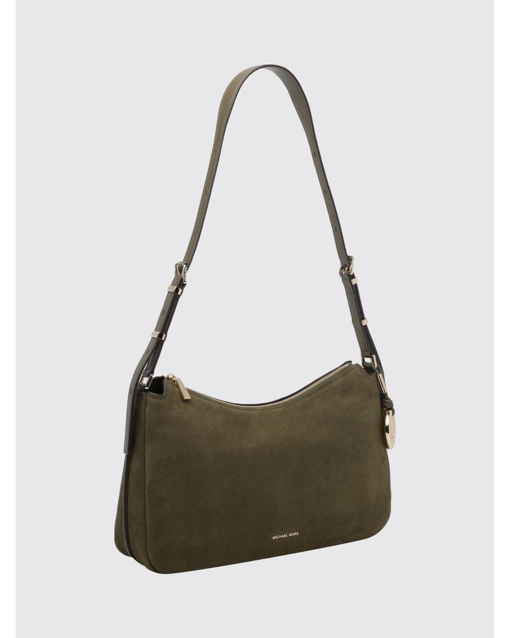 Michael Kors Gray Medium Nolita Nubuck Shoulder Bag With Adjustable Handle