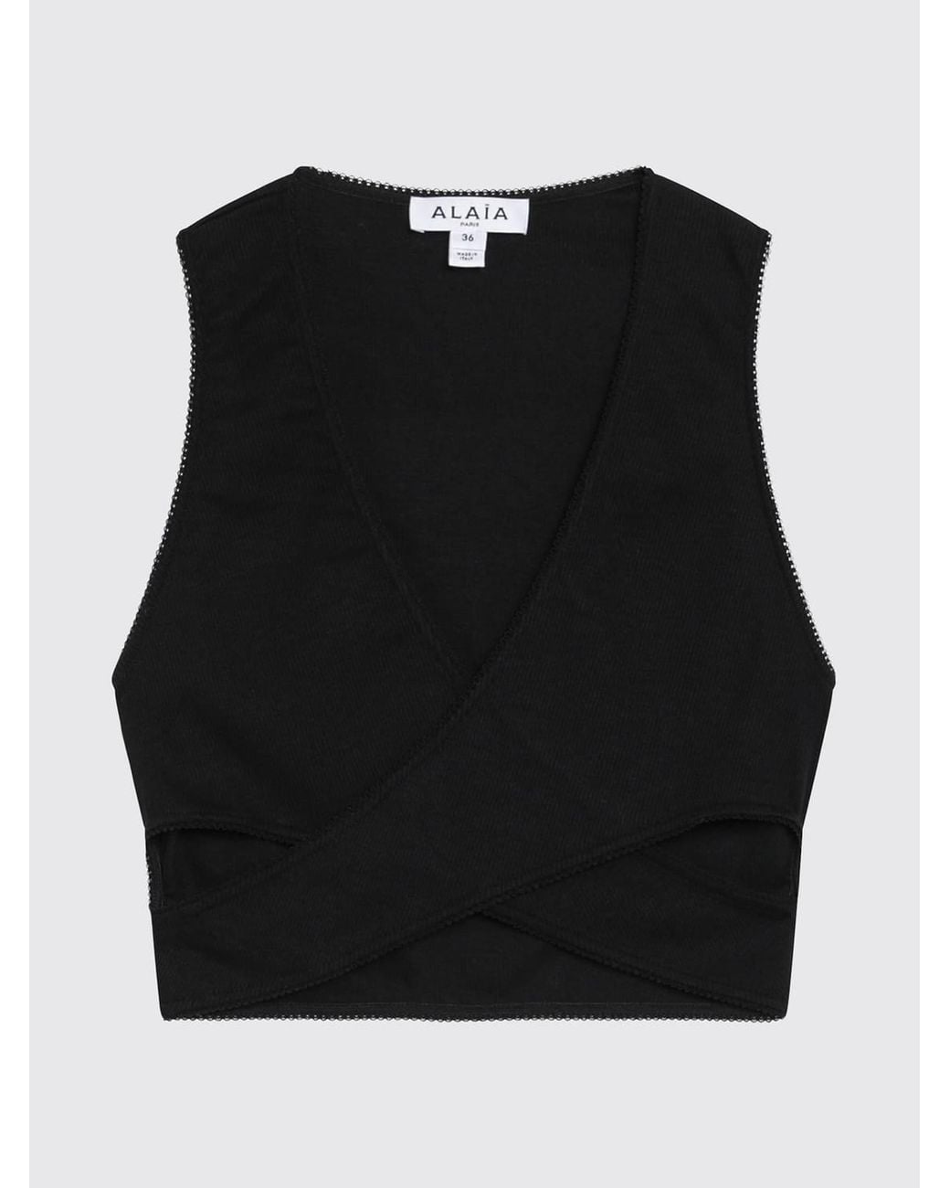 Top Mujer Alaïa de color Black