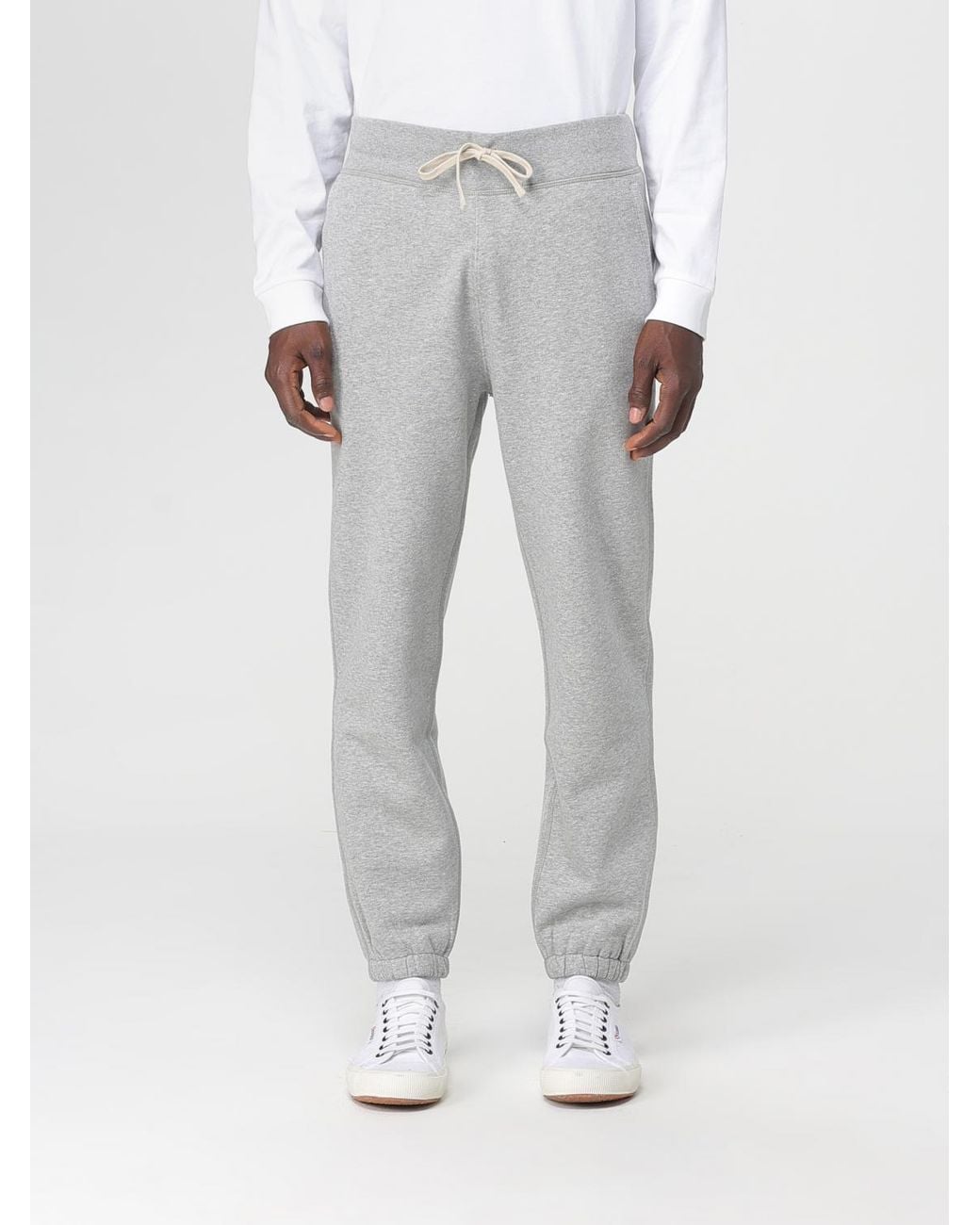 Polo Ralph Lauren Gray Cotton Blend Trousers for men