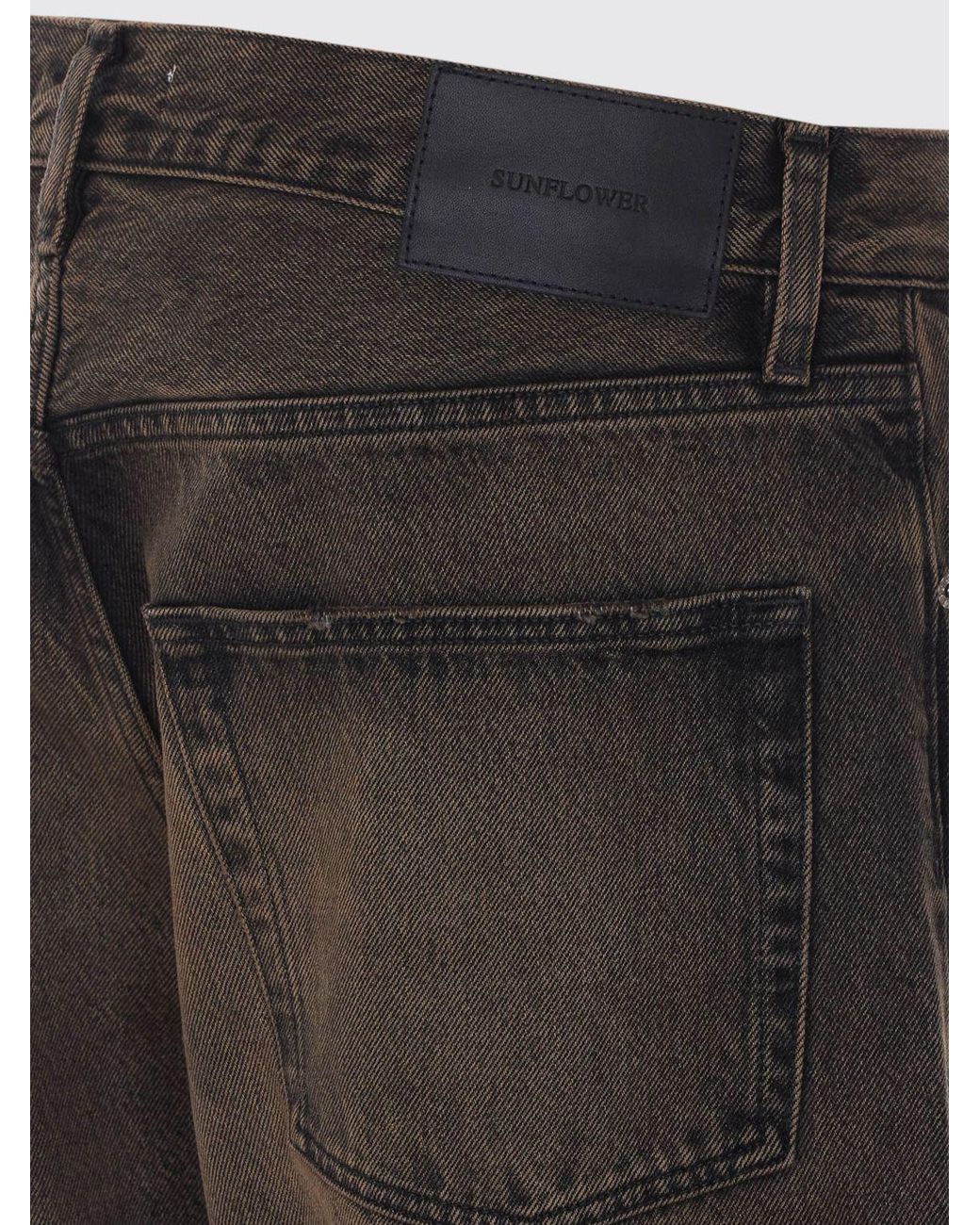 sunflower Black Mid-Rise Wide-Leg Jeans for men