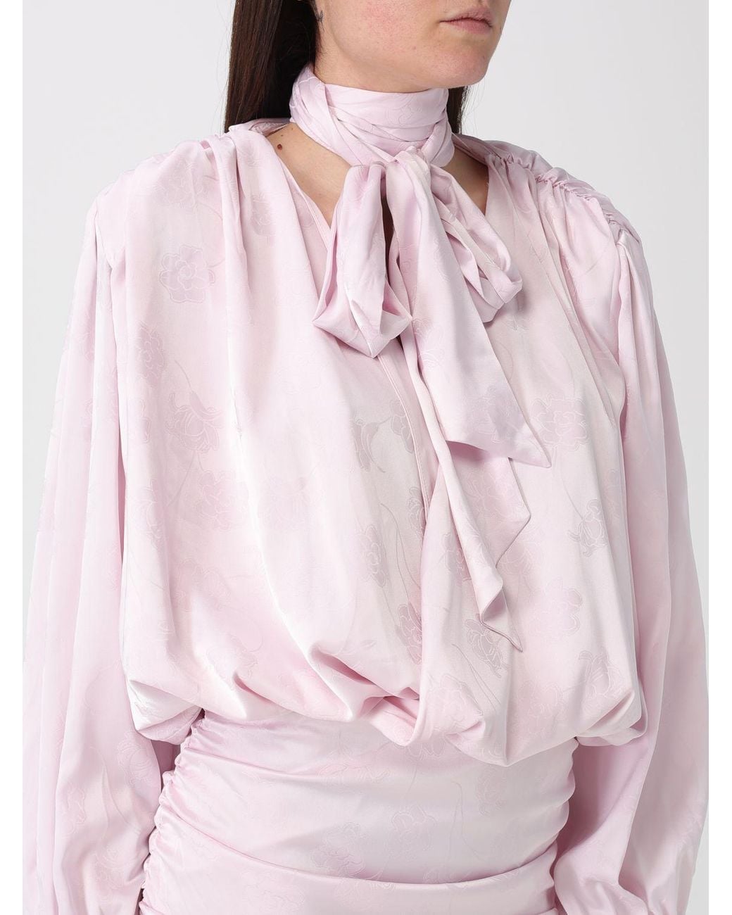 ROTATE BIRGER CHRISTENSEN Pink Satin Mini Dress