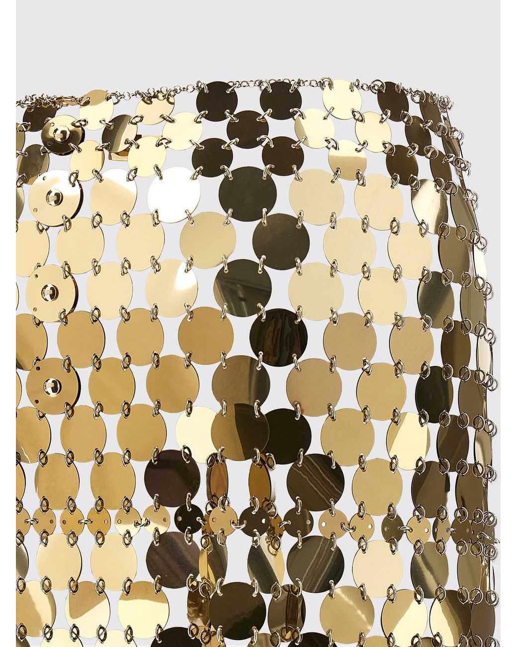 Rabanne Metallic Sequin Mini Skirt