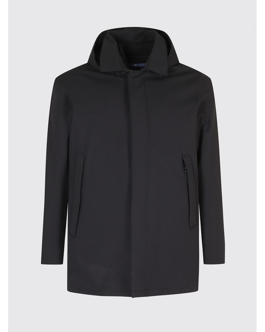 People Of Shibuya Black Hachiko Short Technical Fabric Parka With Primaloft Padding for men