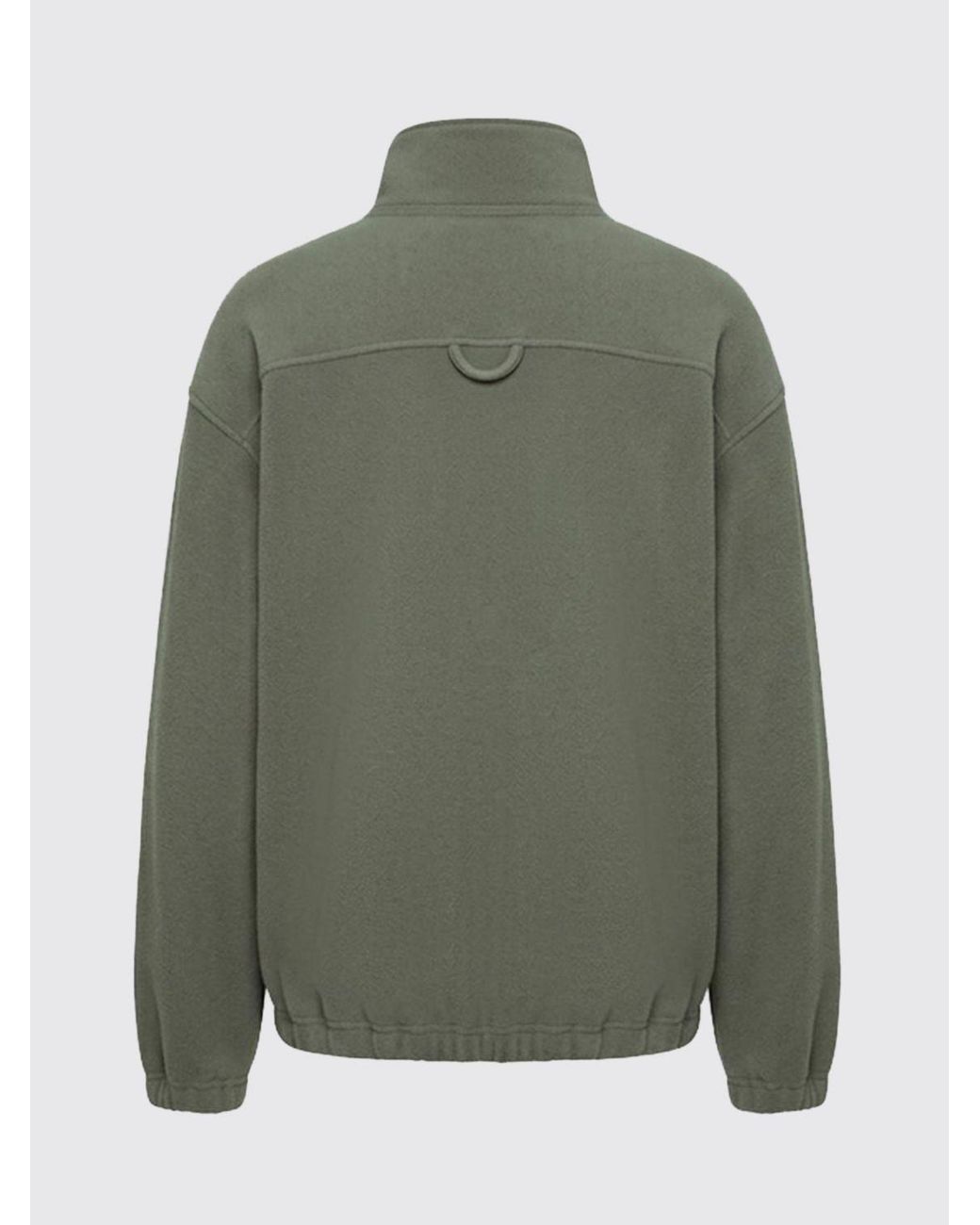 Rier Gray Half-Zip Funnel Neck Jumper for men