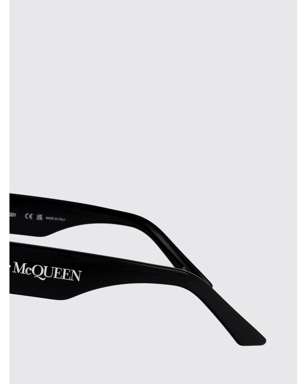 McQueen White Am0451Sa Acetate Sunglasses