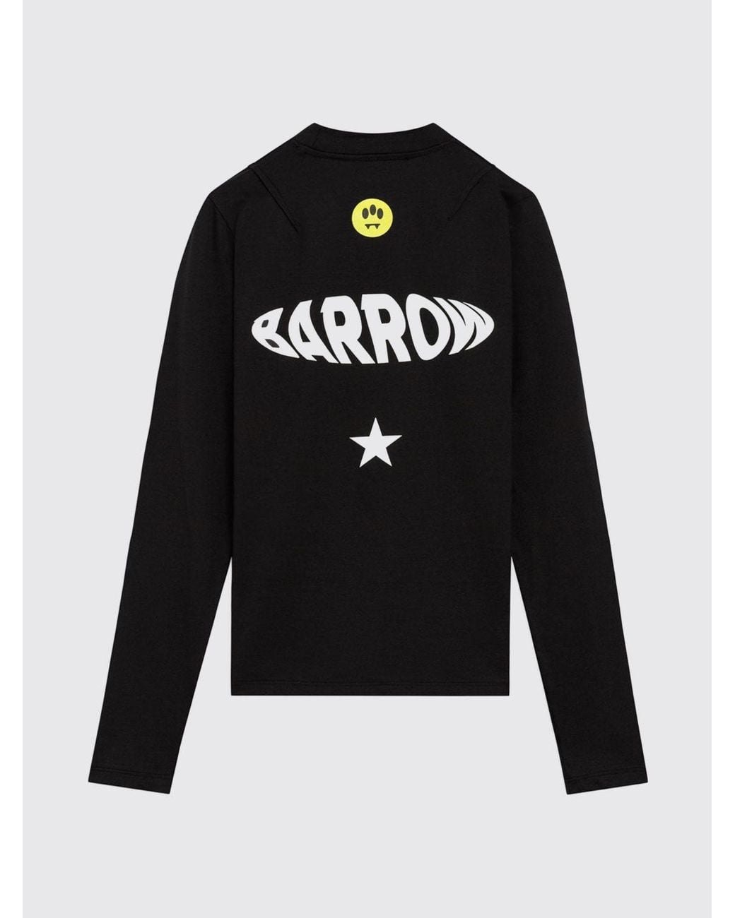 Barrow Black Slim Fit Long-Sleeved T-Shirt
