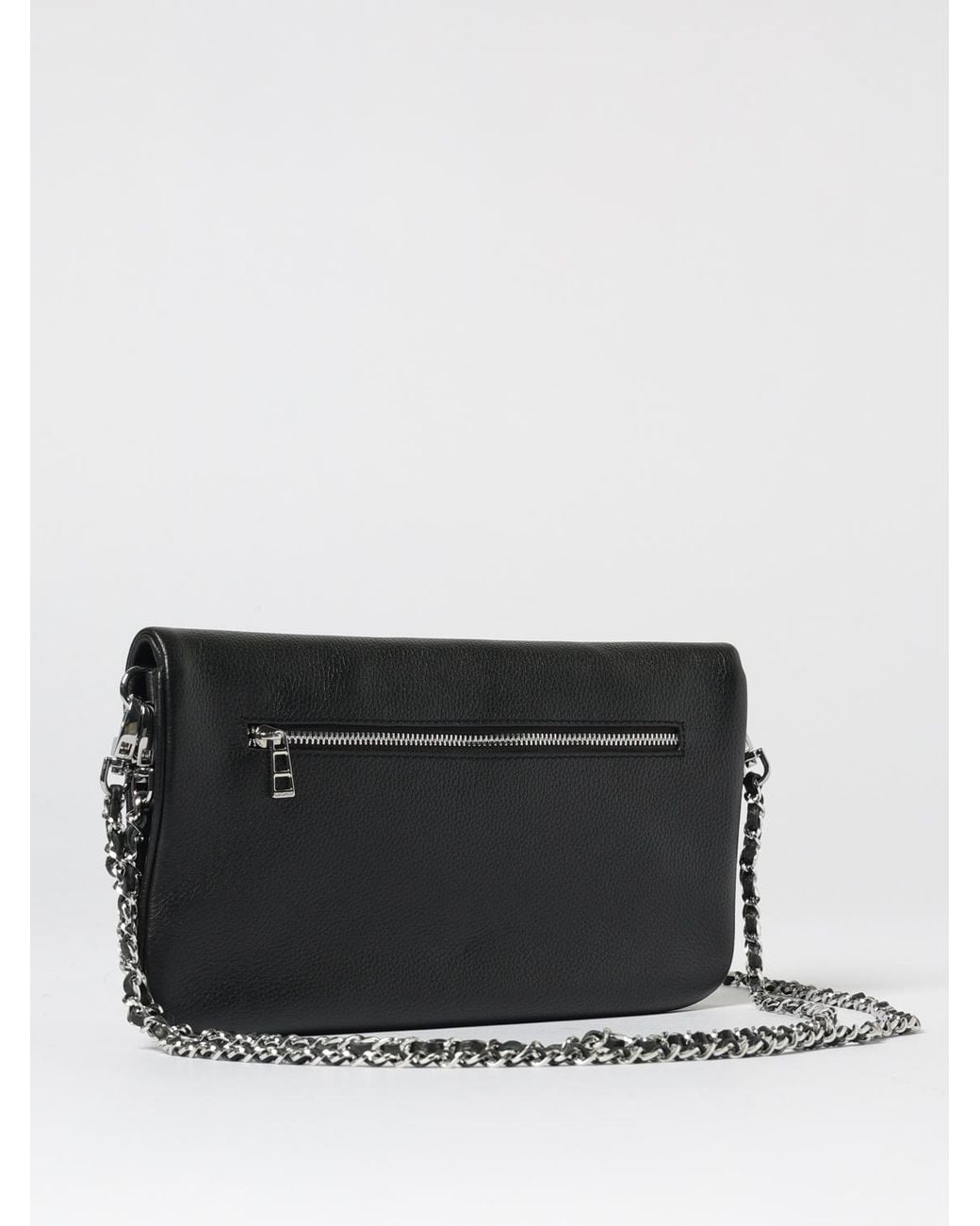Zadig & Voltaire Black Zadig &Amp Voltaire Rock Grained Leather Clutch