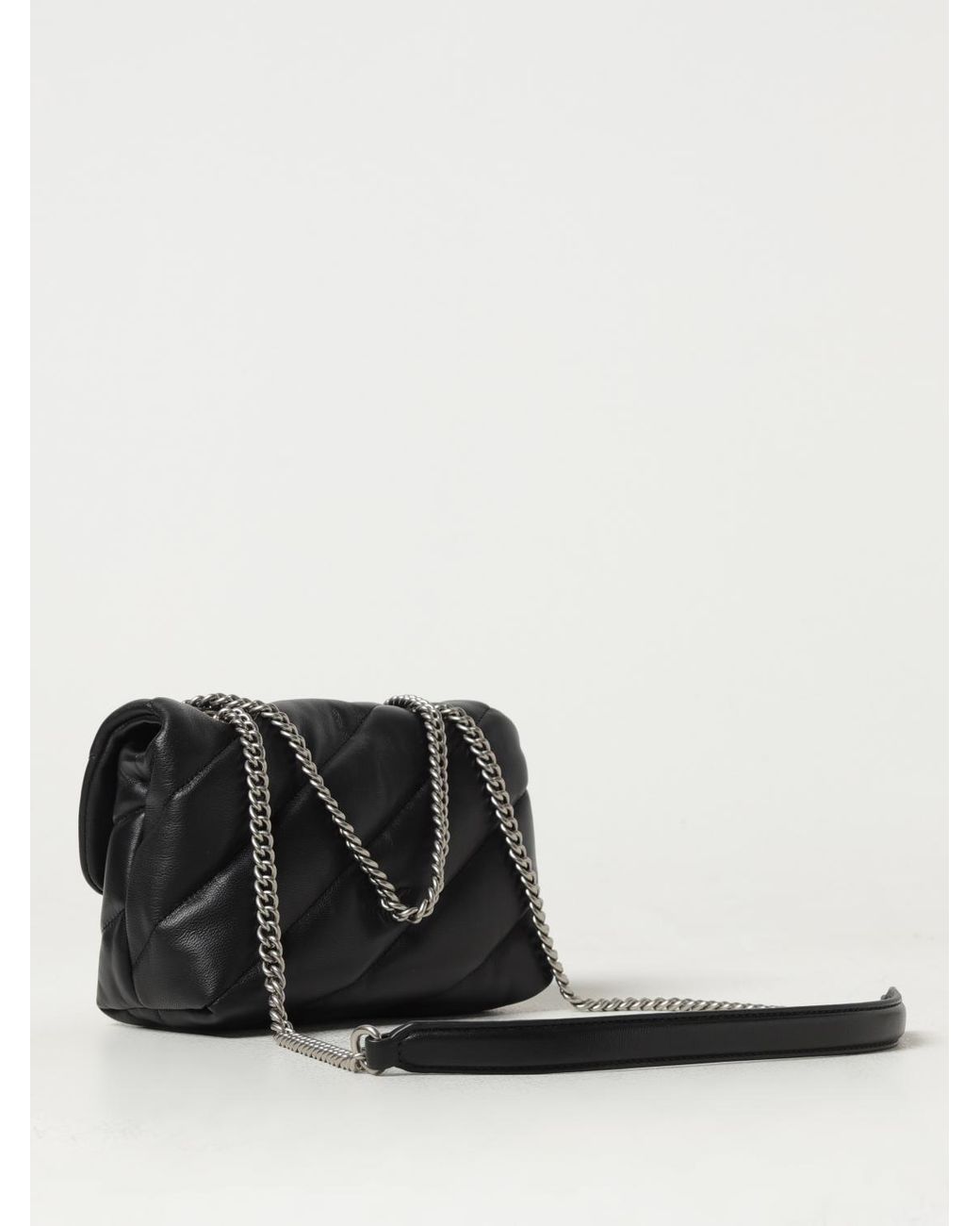 Bolso Love Berry De Napa Acolchada Pinko de color Black
