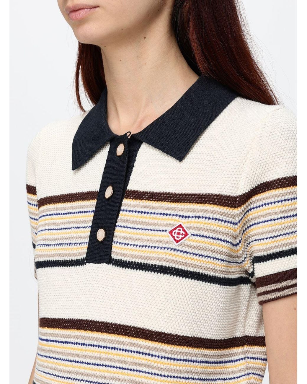 Casablanca White Polo Shirt