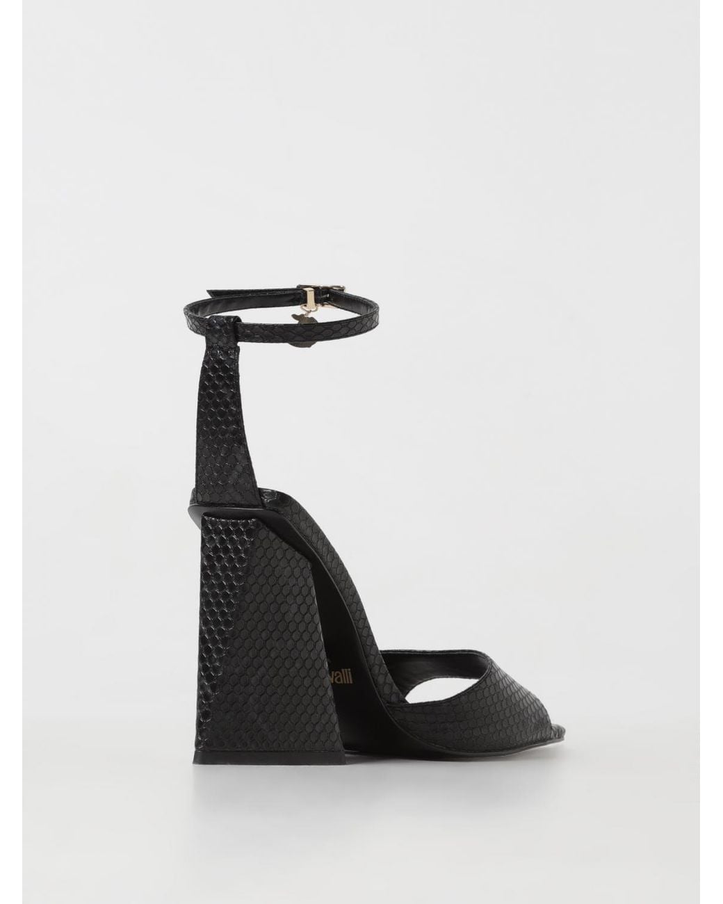 Just Cavalli Black Heeled Sandals