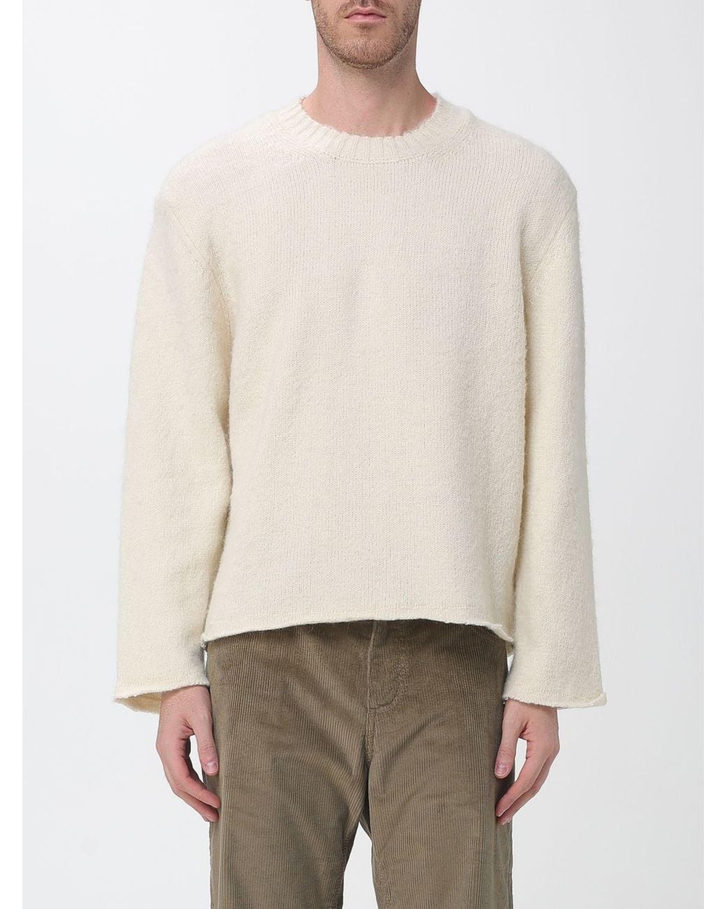 Diana Studio Natural Long-Sleeved Crewneck Sweater for men