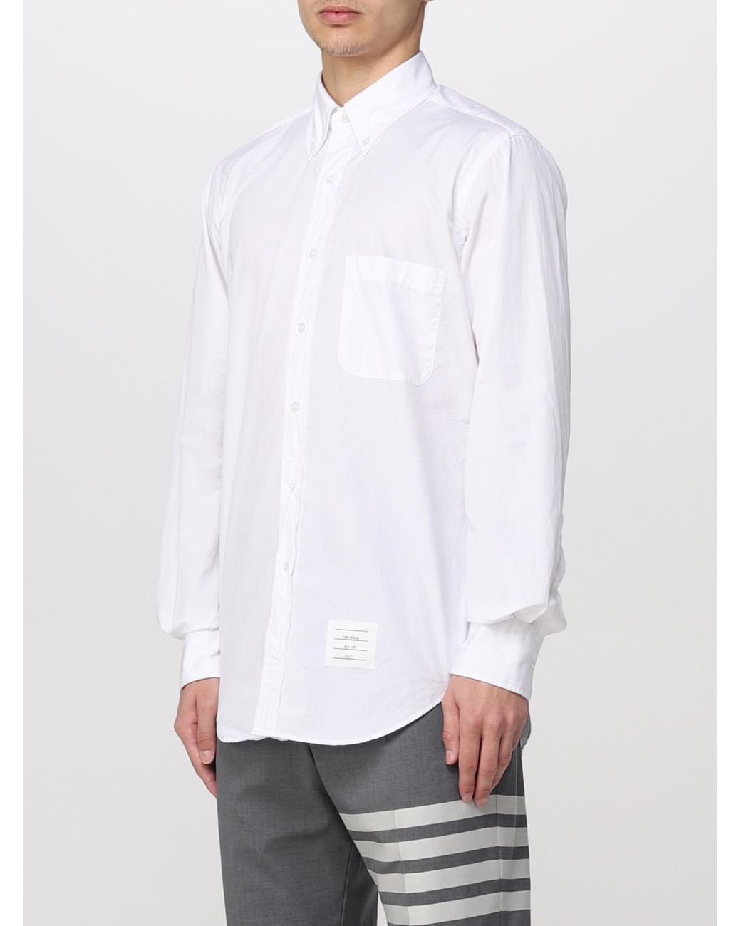 Thom Browne Popeline-Hemd in White für Herren