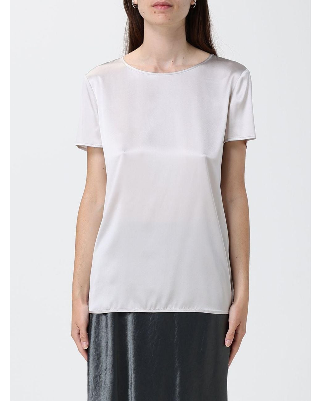 Max Mara White Silk Blouse