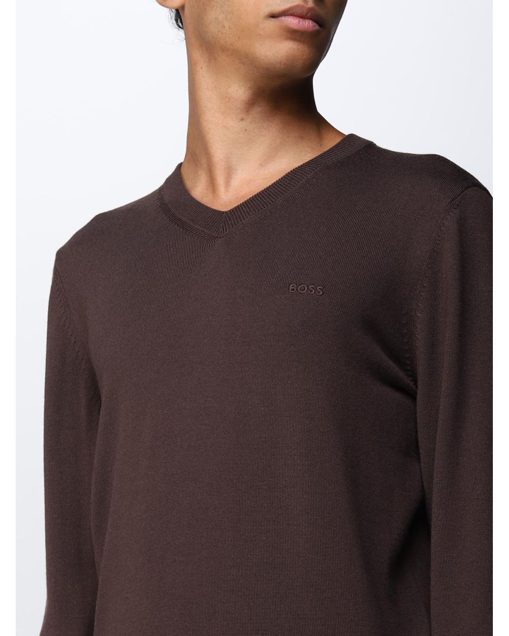Boss Brown Jumper for men