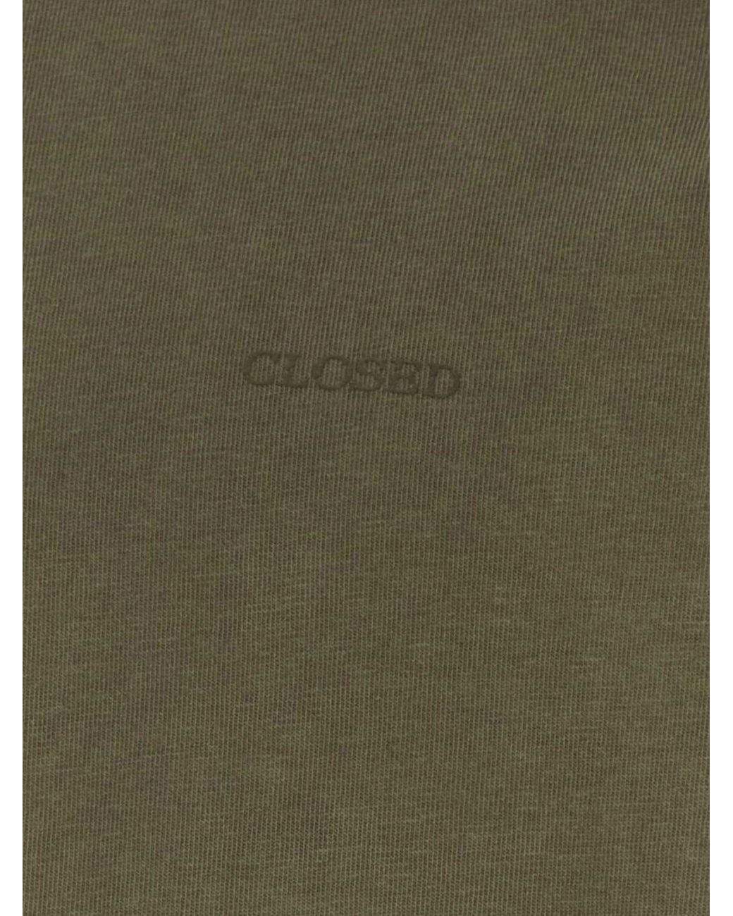Closed Green Crewneck T-Shirt for men