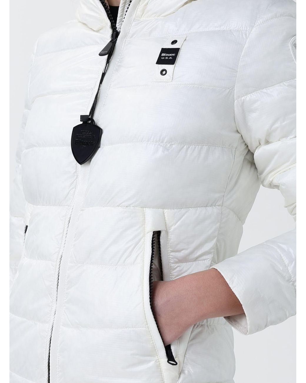 Doudoune En Nylon Blauer en coloris White