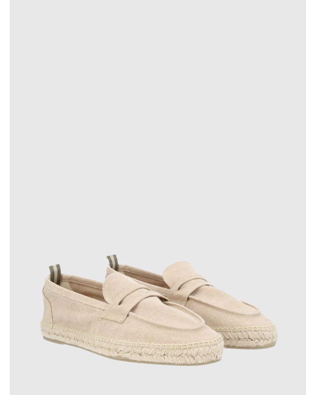 Castaner Natural Nacho Cotton Canvas Espadrilles For With Rubber Sole for men