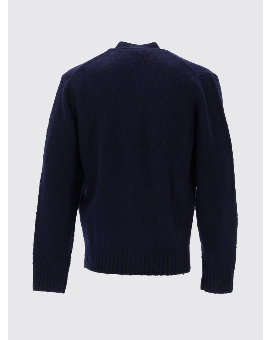 Aspesi Blue V-Neck Cardigan for men