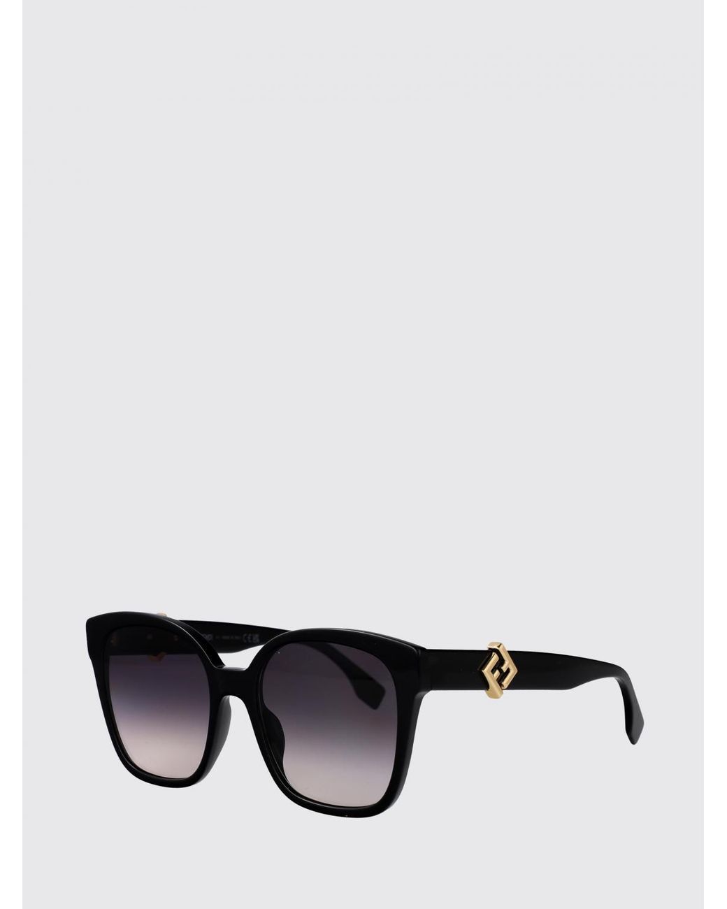 Fendi Black Ff Diamonds Acetate Sunglasses