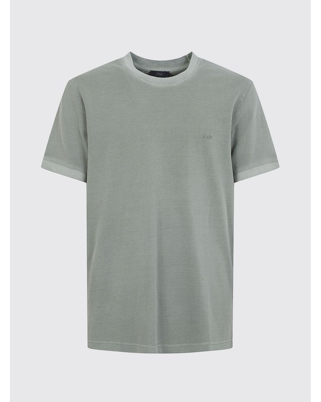 Fay Gray Basic Cotton T-Shirt for men
